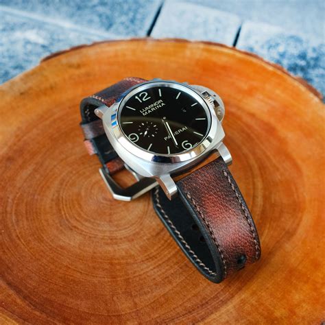 braided leather strap for panerai|aftermarket panerai watch straps.